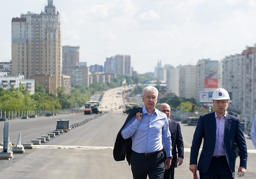 Осмотр хода реконструкции Можайского шоссе
